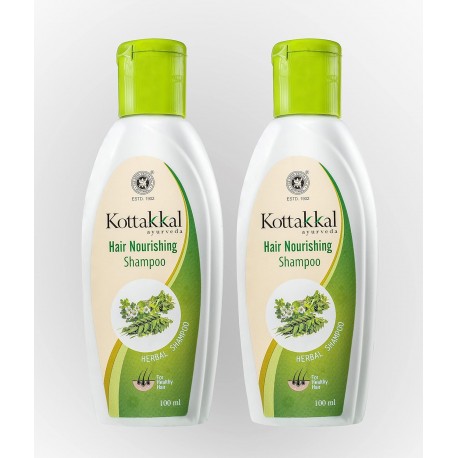 Kottakkal ayurveda Herbal Hair Shampoo for Beautiful Hair, Natural 100ml Pack of 2