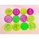 Set of 6 Rangoli Making Tool Kit Stamp Filler Bottles