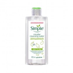 Simple Kind To Skin Micellar Cleansing Water 200 ml Gently Removes Make-Up & Hydrates For All Skin Types