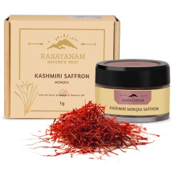Rasayanam Pure Original Kashmiri Saffron Kesar Kumkuma Puvvu (1gm)