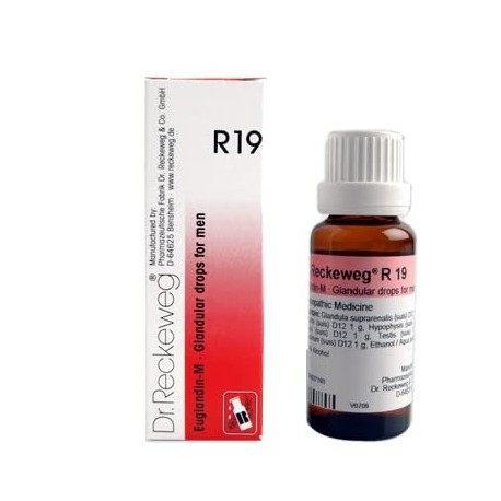 Dr. Reckeweg R19 Glandular Drops for Men -22 ml (Pack of 2)