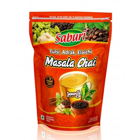 Saburi Masala Chai 100% Natural Spices - Tulsi, Adrak and Elaichi 1kg