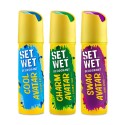 SET WET Deodorant Spray Perfume Cool, Charm & Swag Avatar for men 150ml (Pack of 3)