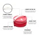 Tupperware Click to Go Round Food Carrier 880ml