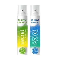 Secret Temptation Te Amo Sparkle and Aqua No Gas Perfume Body Spray for Women Pack of 2,120ml