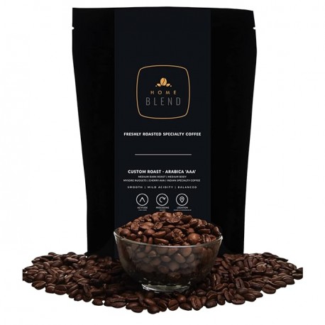 Home Blend Coffee Roasters - Whole Bean Coffee - Custom Roast - Premium Arabica 'Aaa' Grade - Pack Of 250G