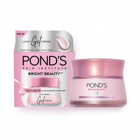 Ponds Bright Beauty Gel Creme Glutaboost with Niacinamide Complex 50gm Pack of 2