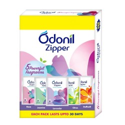 Odonil Bathroom Air Freshener Zipper Mix - 50g (10gx5)