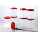 Tupperware Plastic Container Set, 440ml, Set of 8, Multicolour