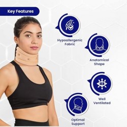 TATA 1MG Cervical Collar with High density foam & optimal support