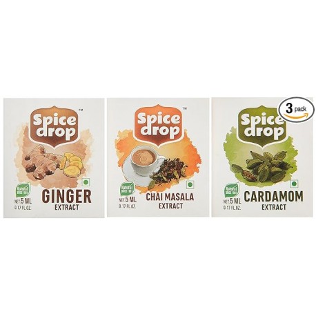 Spice Drop Chai Masala Tea Combo  Natural Extract of Ginger  Adrak  Tea Masala