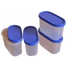 Tupperware Plastic Storage Container Set - 4*1.7 Litres, 4 Pieces, Multicolored