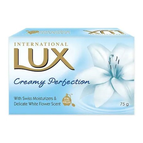 LUX International Creamy Perfection Soap Bar 75 gm Pack of 12