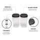 Tupperware Dry Snacks Storage Container Canister 1.3l 2pc