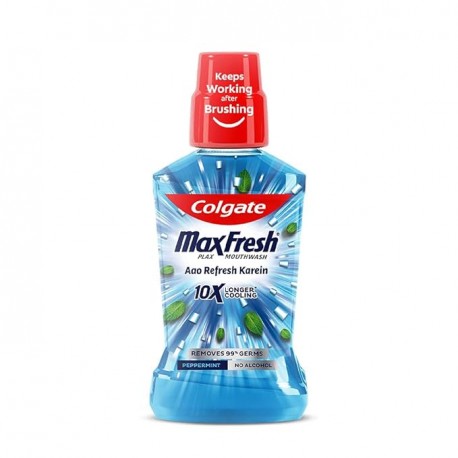 Colgate Maxfresh Plax Antibacterial Mouthwash Mouth Wash Liquid for Bad Breath 500ml