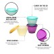Tupperware Liquid Tight Container Bowled Over 400ml 6pc