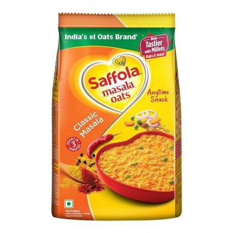 Saffola Masala Oats | Tasty Evening Snack Healthy Snack Classic Masala 500g