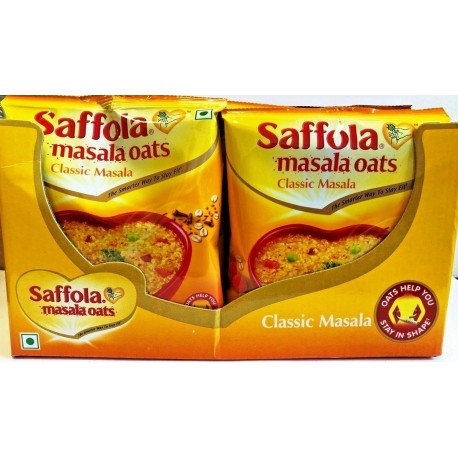 Saffola Masala Oats, Classic Masala, 40g (Pack of 6)