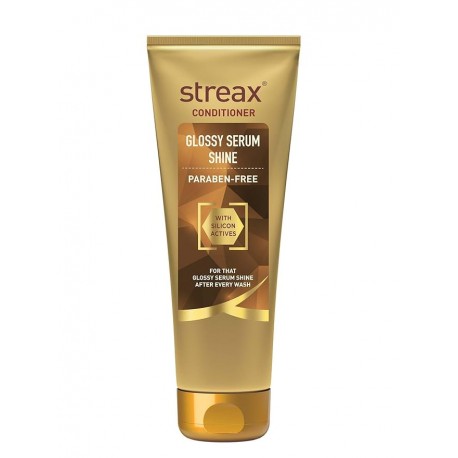 Streax Glossy Serum Shine Unscented Hair Conditioner For Women & Men 240 ml
