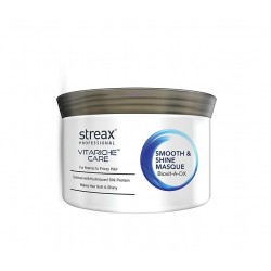 Streax Professional Vitariche Care Smooth And Shine Masque, Fresh Fragrance For Dry Hair Type, 200G