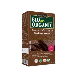 Indus Valley Bio Organic Medium Brown Herbal Henna Hair Color  (100 g)