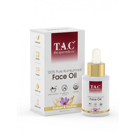 TAC The Ayurveda Co. 100% Pure Kumkumadi Tailam Face Oil , for Men & Women 20Ml