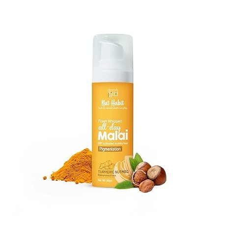 Nat Habit Turmeric Face Malai Cream for Skin Glow