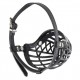 Sage Square Adjustable Strap Muzzle Cum Mouth Cover Cum Basket Cage Cum Pet Safety Collar for Anti Biting Dog (Black) (Medium)
