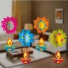 Shree Space Unique Lantern Festive Paper Hanging for Home & Office Decor (Pack of 12, Multi-Colour)