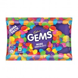 Cadbury Gems Chocolate Pouch, 17.4 gram pack of 10