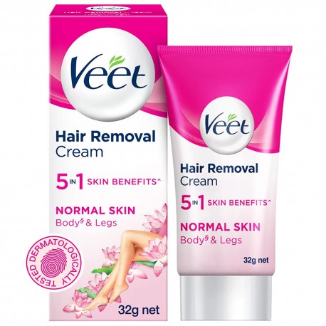 Veet Hair Removal Cream for Normal Skin - 32g Pack of 2