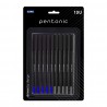 Pentonic 0.7mm Ball Point Pen Blister Pack Black & Blue Ink Set of 10 Pens