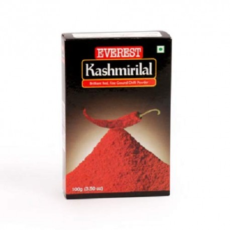 Everest Powder, Kashmirilal Brilliant Red Chilli Powder,100g Carton