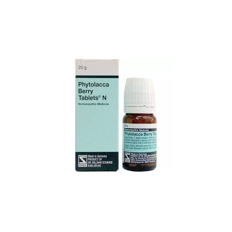 Dr. Willmar Schwabe Germany Phytolacca Berry Tablets 20g Pack of 2