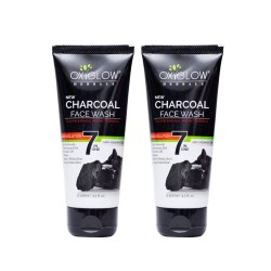 OxyGlow Herbals 7 in one Charcoal Face Wash-100g pack of 2