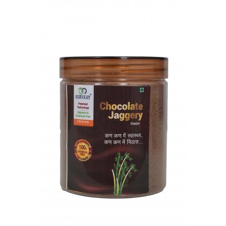 SARVAAY Premium Chocalate Jaggery Powder 300g Gur Powder