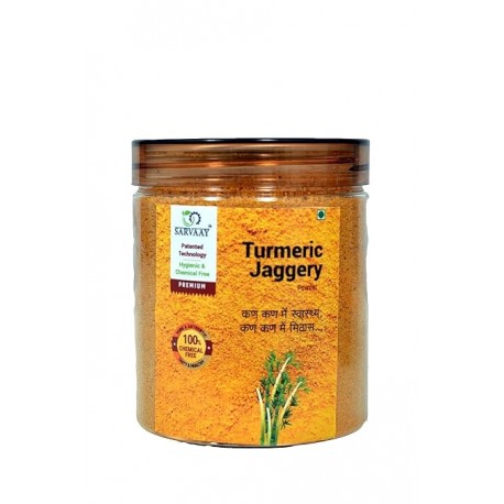 SARVAAY Premium Golden Turmeric Jaggery Powder 300g