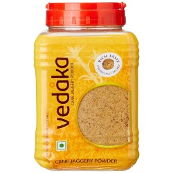 Vedaka Premium-Quality Jaggery Powder 1kg Jar