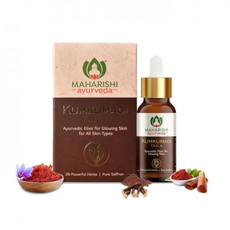 Maharishi Ayurveda Kumkumadi Tailam 10 ml Pack of 1 Face Serum Oil for Glowing Skin