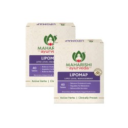 Maharishi Ayurveda Lipomap Ayurvedic Medicine for Cholesterol 40 Count (Pack of 2)