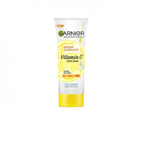 Garnier Skin Naturals Bright Complete Vitamin C Face Wash  For all Skin Types, 100g