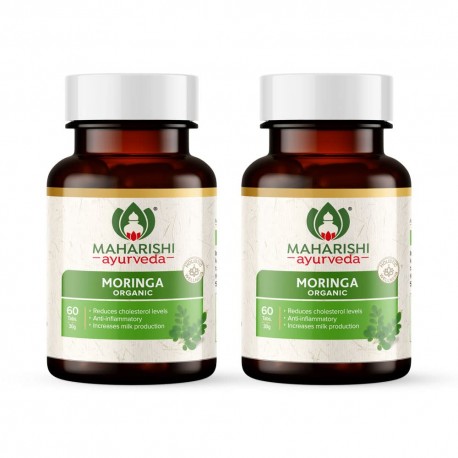 Maharishi Ayurveda Organic Moringa Tablets 500 MG Immunity Booster 120 tab