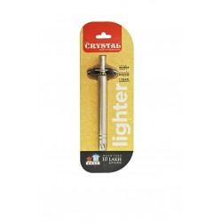 Crystal Stainless Steel Lighter, Multicolour