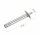 Crystal Stainless Steel Lighter, Multicolour