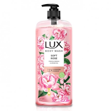 Lux Body Wash Soft Skin French Rose & Almo 750 ml nd Oil Super Saver XL Pump Bottle