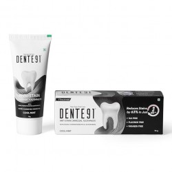 Dente91 Anti-Stain Charcoal Toothpaste for Stain Removal 70g