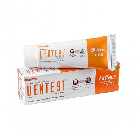 Dente91 Coffee & Mint Toothpaste Sensitivity Relief 100g (Pack of 1)