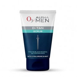 O3+ ALPHA MEN Acno D-TAN Scrub With Hyaluronic & Mint 50g