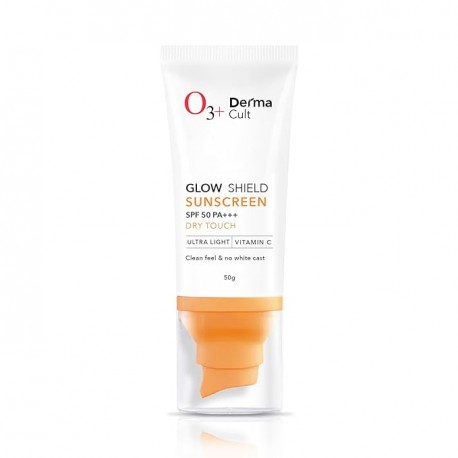 O3+ Derma Cult Glow Shield Sunscreen SPF 50 PA+++(50gm)