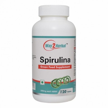 Way2Herbal Spirulina Tablet  (500mg pack of 2)